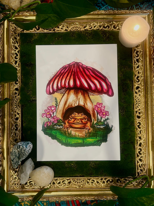 Cozy Toads Print